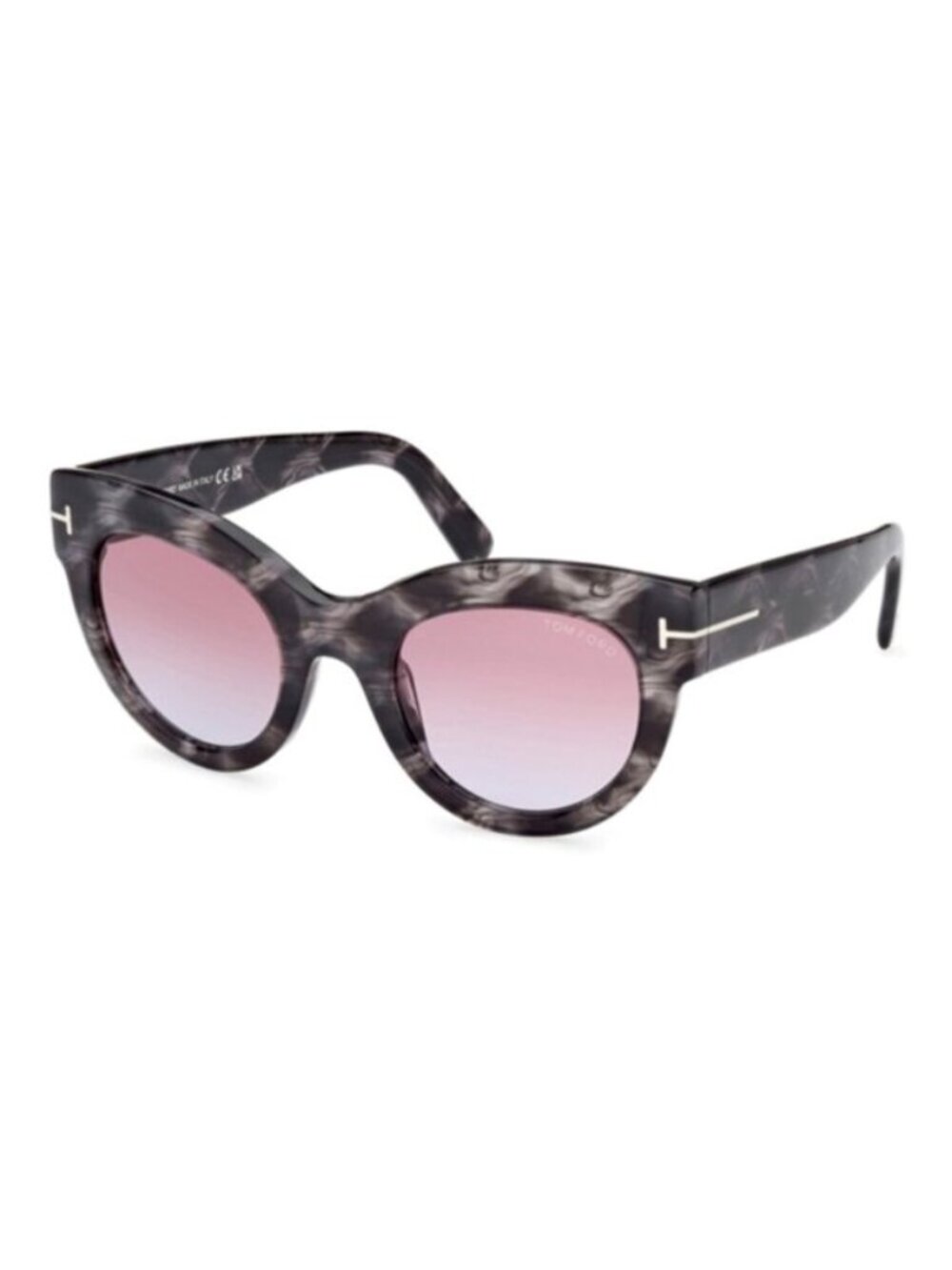 TOM FORD Lucilla Black Havana Cat Eye Sunglasses TF1063 NWT - Picture 2 of 13